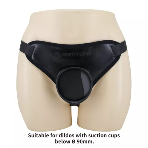 Трусики страпон Pretty Love Fogg II Black Universal Harness Briefs