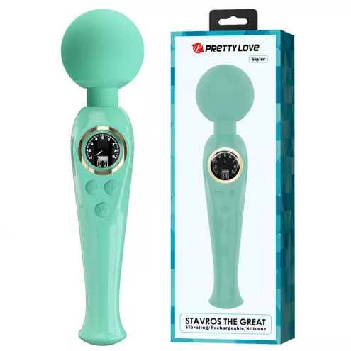 Вібромасажер PRETTY LOVE - Skyler Green, 10 vibration functions 9 speed levels