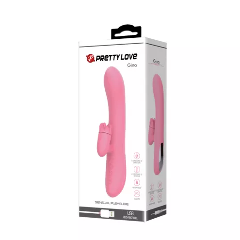 Вібратор PRETTY LOVE GINA 4 rotation 7 vibration USB