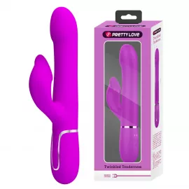 Вібратор PRETTY LOVE Twinkled Tenderness Purple, 7 vibration functions 4 rolling functions Memory fun - 1