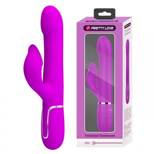 Вибратор PRETTY LOVE Twinkled Tenderness Purple, 7 vibration functions 4 rolling functions Memory fun
