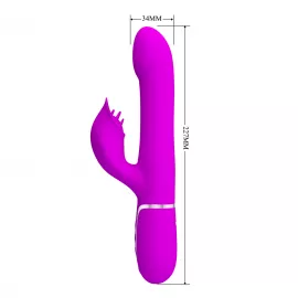 Вібратор PRETTY LOVE Twinkled Tenderness Purple, 7 vibration functions 4 rolling functions Memory fun - 6