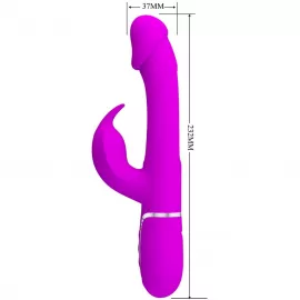 Вібратор PRETTY LOVE Kampas Rabbit 3 in 1,7 vibration functions 4 licking settings - 3
