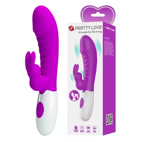 Вибратор Pretty Love Naughty Bunny, розовый