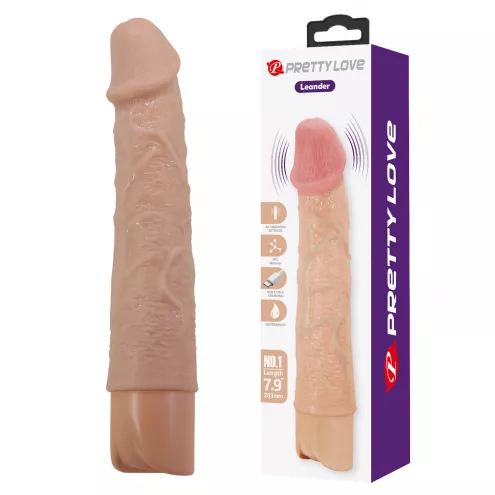 Вибратор Pretty Love Leander Realistic Vibrating Dildo