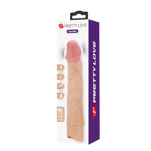 Вибратор Pretty Love Leander Realistic Vibrating Dildo