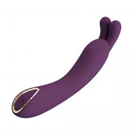 Вібратор PRETTY LOVE DJ RABBIT, 10 vibration functions, Silicone, Magnetic USB charging - 4