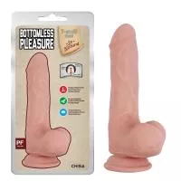 Фалоімітатор з мошонкою Bottomless Pleasure-Flesh