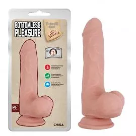 Фалоімітатор з мошонкою Bottomless Pleasure-Flesh