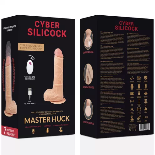 Фаллоимитатор с вибрацией и фрикциями, Master Huck 17 х 4 см CYBER SILICOCK (Испания)