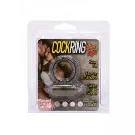Seven Creations VIibrating Cockring Silicon - виброкольцо прозрачное - 2