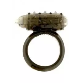 Seven Creations VIibrating Cockring Silicon - виброкольцо прозрачное - 1