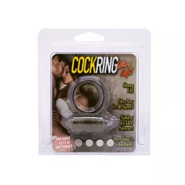 Seven Creations VIibrating Cockring Silicon - виброкольцо прозрачный - 2