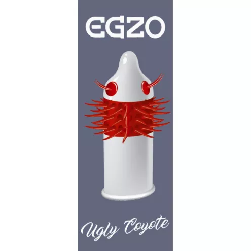 Презервативи з грайливими вусиками для пікантних пригод EGZO Ugly Coyote, 1 шт