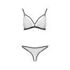 Комплект білизни Passion ORIHIME SET XXL/XXXL, white, стрепи, ліф та трусики