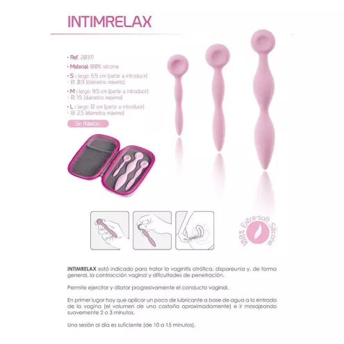 Система відновлення при вагініті Femintimate Intimrelax для зняття спазмів при введенні