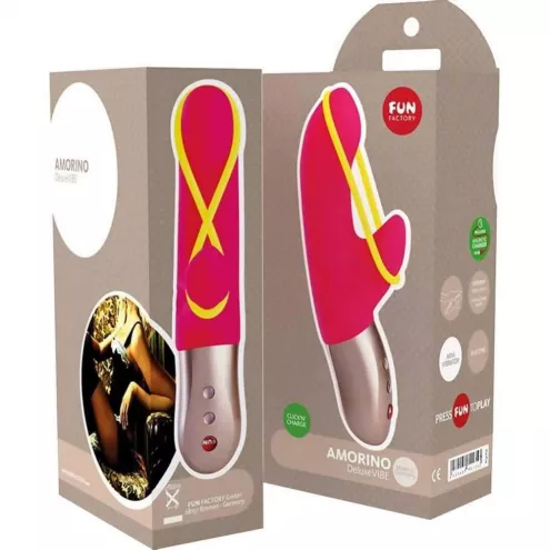 Fun Factory Amorino - двойной мини-вибратор, 17.5х3.5 см (розовый)