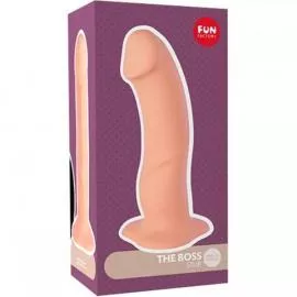 Fun Factory The Boss Stub - Реалістичний фалоімітатор з зігнутою головкою, 18x4.2 см (тілесний) - 3