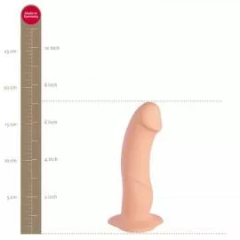 Fun Factory The Boss Stub - Реалістичний фалоімітатор з зігнутою головкою, 18x4.2 см (тілесний) - 2