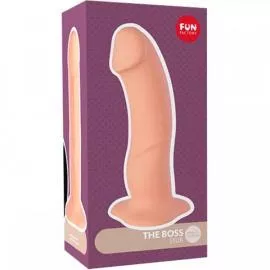 Fun Factory The Boss Stub - Реалістичний фалоімітатор з зігнутою головкою, 18x4.2 см (чорний) - 3