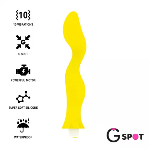 Вібратор для точки G GAVYN, колір: жовтий G-SPOT (Іспанія)