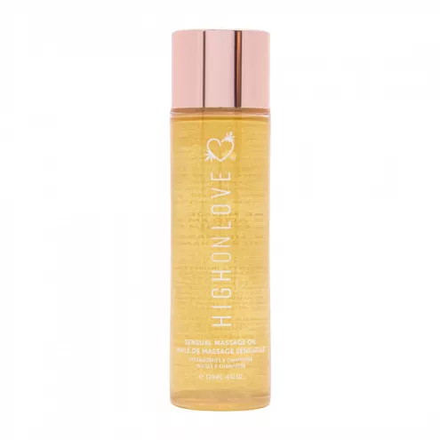 Масажна олія з ароматом полуниці та шампанського Sensual Massage Oil Strawberries Champagne, 120 мл HighOnLove (Канада)