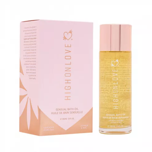 Олія для ванни з ароматом лаванди та меду Sensual Bath Oil Lavender Honeybee, 100 мл HighOnLove (Канада)