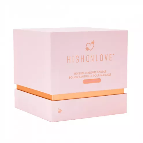 Масажна свічка з ароматом троянди Sensual Massage Candle, 250 мл HighOnLove (Канада)