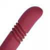 Двухсторонний вибратор имитирует фрикции цвет: бордовый Loveline (Нидерланды)
