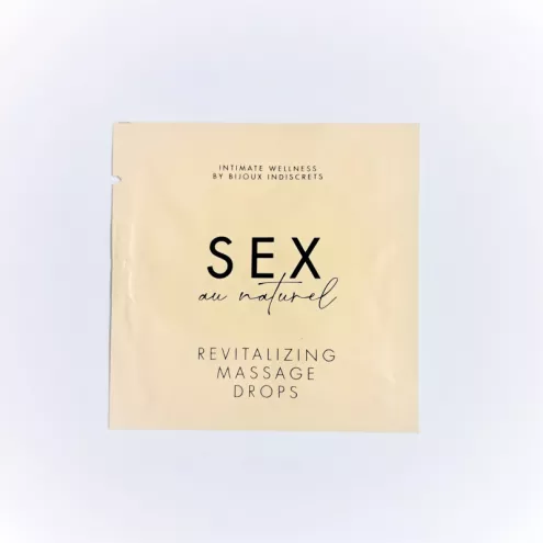 САШЕТ Капли для интимного массажа Revitalising Intimate Massage Drops, 2 мл Sex au Naturel by Bijoux Indiscrets (Испания)