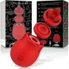 Вакуумний кліторний стимулятор з додатковими насадками, 3 в 1 Rose Luxury edition, колір: червоний Mia (Іспанія)