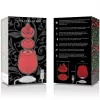 Вакуумний кліторний стимулятор з додатковими насадками, 3 в 1 Rose Luxury edition, колір: червоний Mia (Іспанія)
