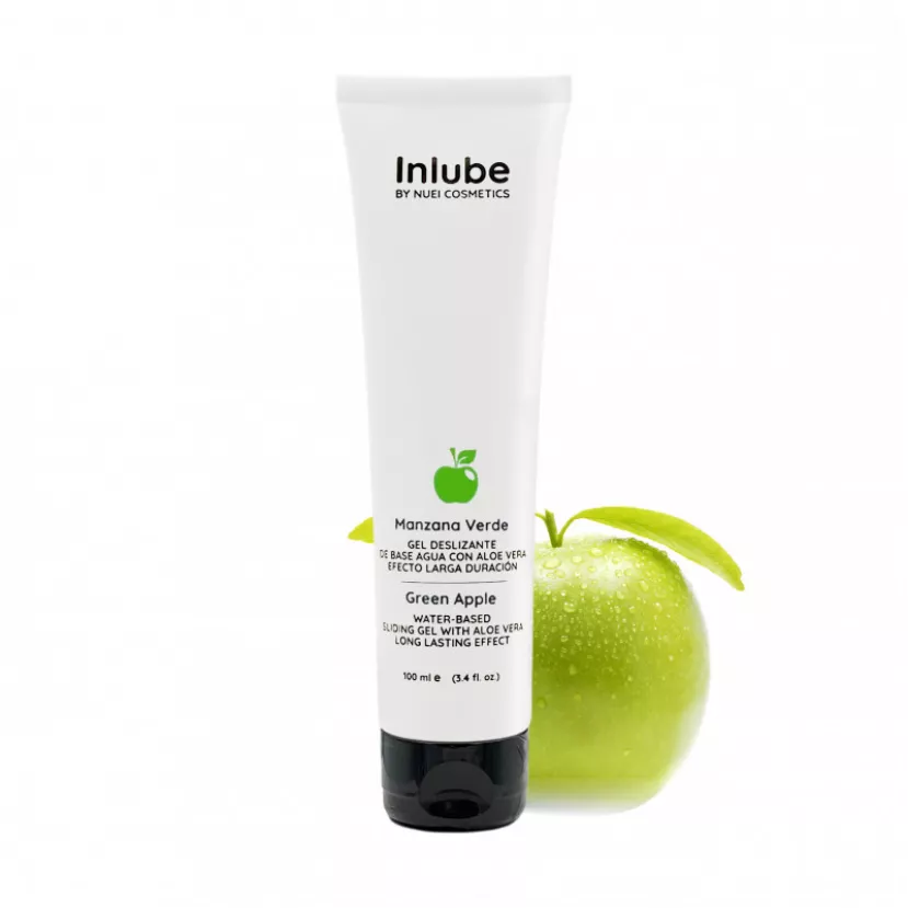 Съедобный лубрикант на водной основе вкус: зеленое яблоко INLUBE, 100 мл Nuei (Испания)