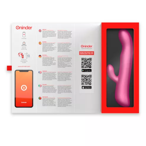 Смарт вібратор-кролик з рухливою голівкою VIBRATION ROTATION, колір: рожевий Oninder (Іспанія)