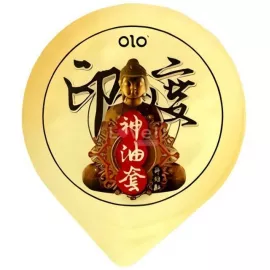 Презервативи Olo Blue Indian God Oil, пролонгуюючі, ультратонкі, - 10 шт - 2