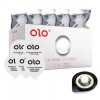 Еротичні презервативи OLO Silver з кулькою для додаткового задоволення, 1 шт в упаковці