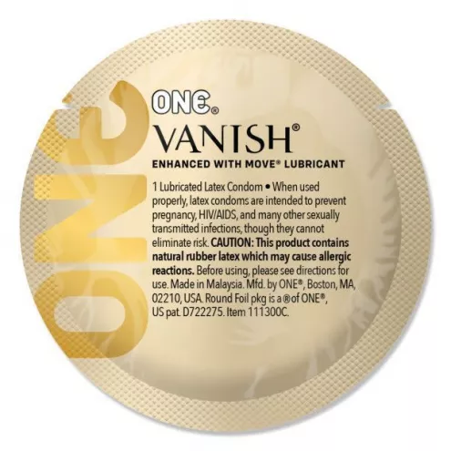 Сверхтонкие презервативы ONE Vanish Hyperthin для реалистичных ощущений, 1 шт