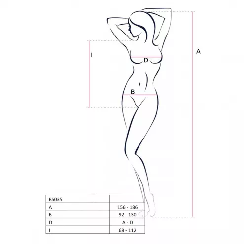 Бодістокінг Passion BS035 white, боді, імітація топа та трусиків
