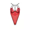 Боди с высоким вырезом бедра Passion Exclusive AKITA BODY L/XL, red