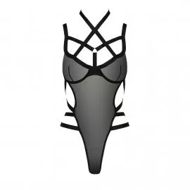 Боди-монокини Passion Exclusive HAGAR BODY L/XL, black - 2