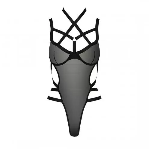 Боди-монокини Passion Exclusive HAGAR BODY S/M, black