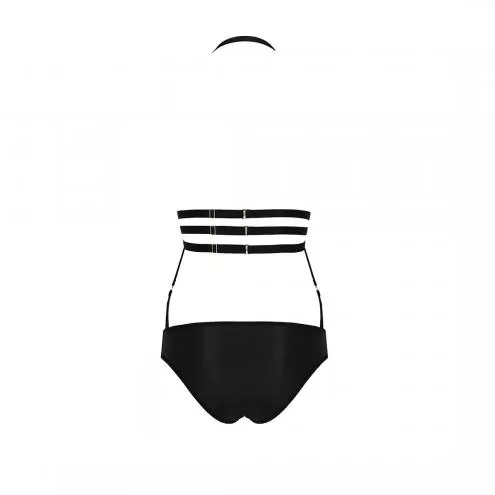 Боди монокини под латекс Passion Exclusive LAMIS BODY L/XL, black