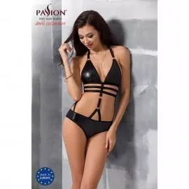 Боди монокини под латекс Passion Exclusive LAMIS BODY L/XL, black - 7