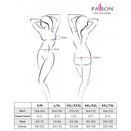 Комплект белья Passion Exclusive INDRA SET OpenBra L/XL, black, стринги, портупея с бахромой - 4