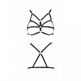 Бюстгальтер-стрепы Passion Exclusive ARMANDA BRA XXL/XXXL, black - 4