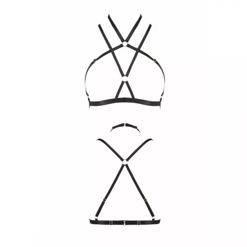 Портупея-стрепи Passion Exclusive KELIS BRA L/XL, black