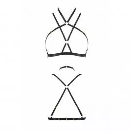 Портупея-стрепы Passion Exclusive KELIS BRA S/M, black - 5