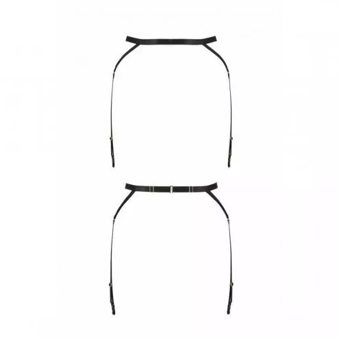 Пояс-стрепи з підв'язками для панчох Passion Exclusive MEGGY GARTER BELT S/M, black