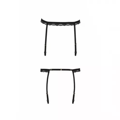 Пояс-стрепи для панчох Passion Exclusive SHELLY GARTER BELT L/XL, black