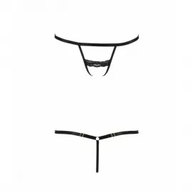 Трусики-стрепы Passion Exclusive SHELLY THONG L/XL, black - 4